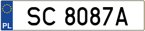 Trailer License Plate